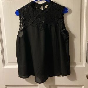 Black lace blouse